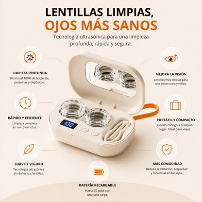 Limpiador de Lentillas Ultrasónico