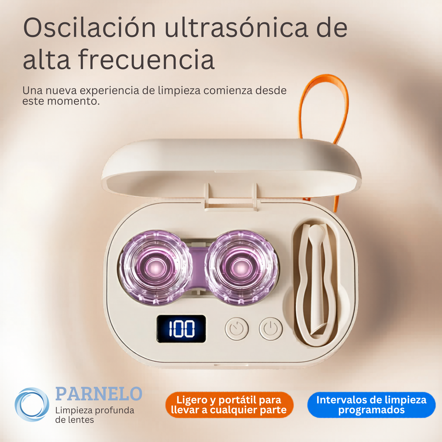 Limpiador de Lentillas Ultrasónico