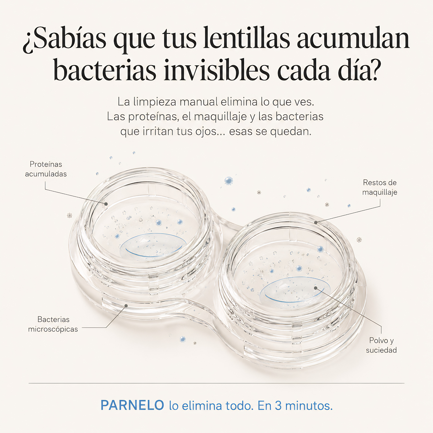 Limpiador de Lentillas Ultrasónico